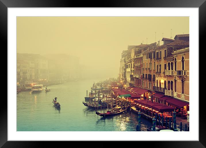 Grand Canal, Venice - Italy Framed Mounted Print by Roland Nagy