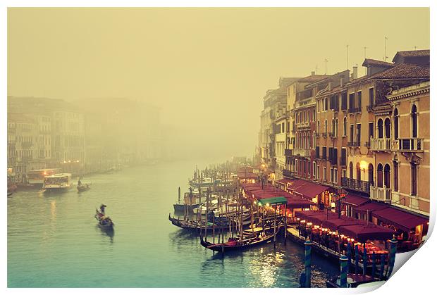 Grand Canal, Venice - Italy Print by Roland Nagy