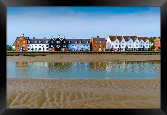 Wivenhoe waterfront Framed Print by Gary Eason