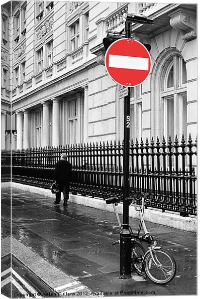 NO ENTRY Canvas Print by Helen Cullens