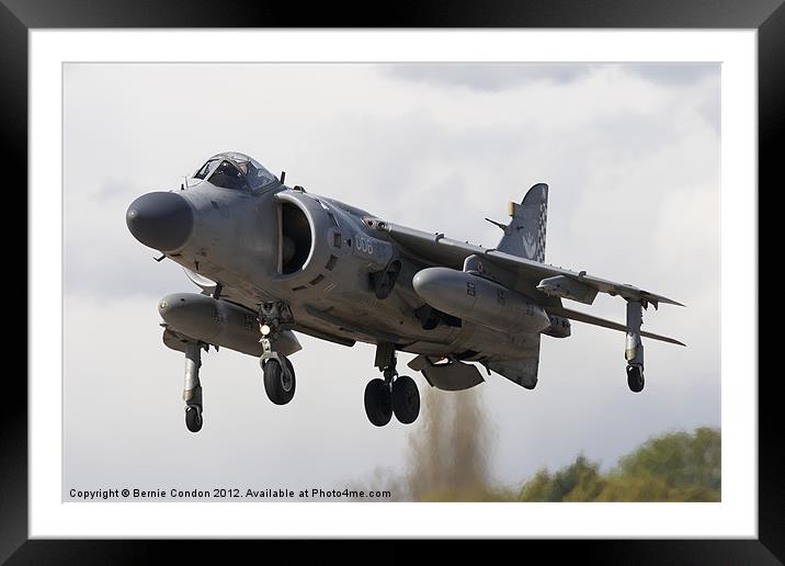 Sea Harrier FA2 Framed Mounted Print by Bernie Condon