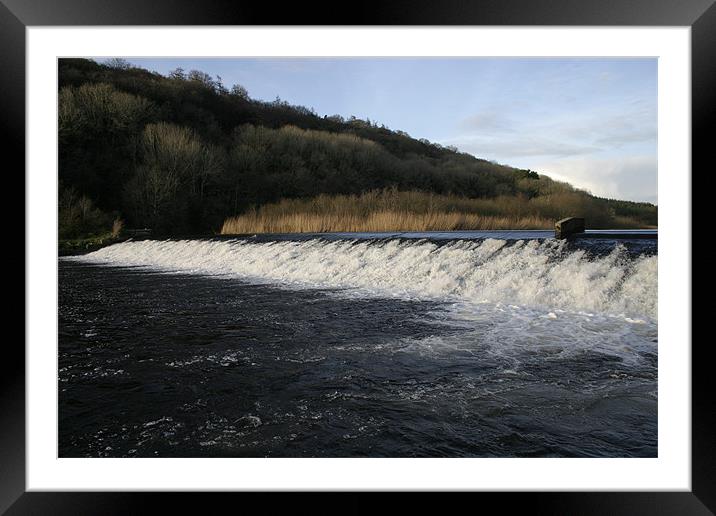 Lopwell Dam near Plymouth, Devon Framed Mounted Print by Nigel Barrett Canvas