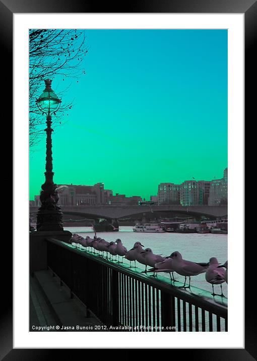 Green day in London Framed Mounted Print by Jasna Buncic