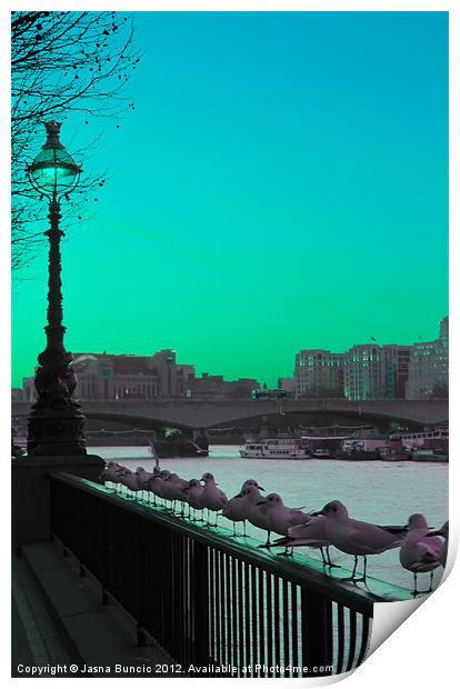 Green day in London Print by Jasna Buncic