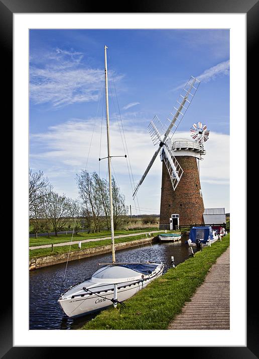 Horsey Windmill, Norfolk Framed Mounted Print by Paul Macro