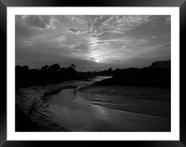 at the end of the day Framed Mounted Print by linda cook