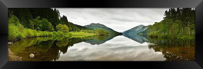 Loch Eck panorama Framed Print by Gary Eason