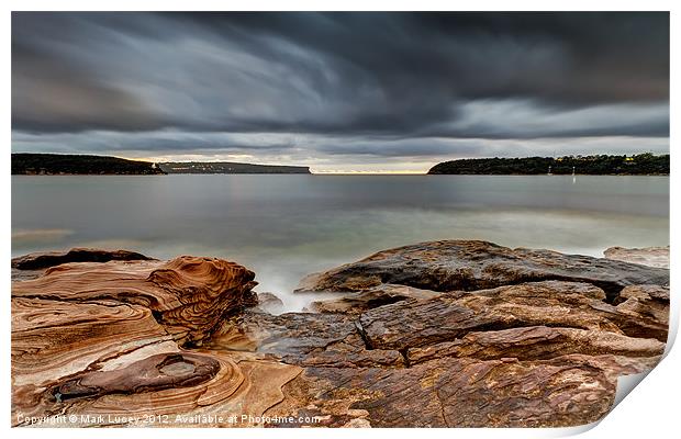 Textures of Land & Sky Print by Mark Lucey