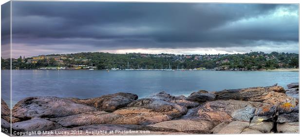 The Rocks of Hunter Bay Canvas Print by Mark Lucey