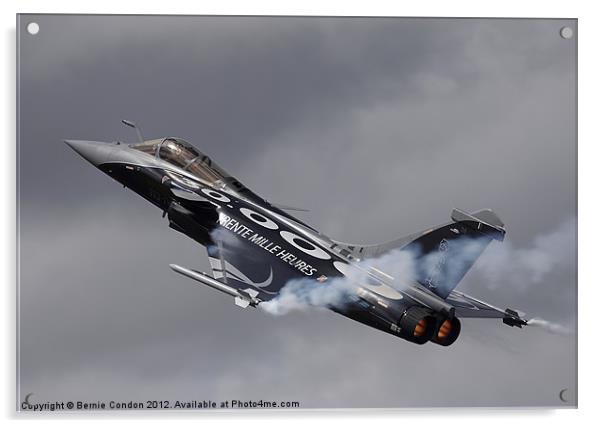 French Air Force Rafale Acrylic by Bernie Condon