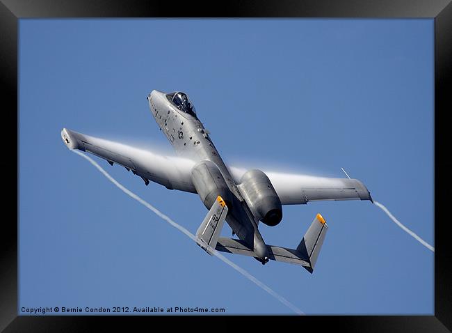 USAF A-10 Thunderbolt Framed Print by Bernie Condon