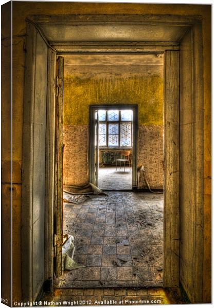 2 doors and a chair Canvas Print by Nathan Wright