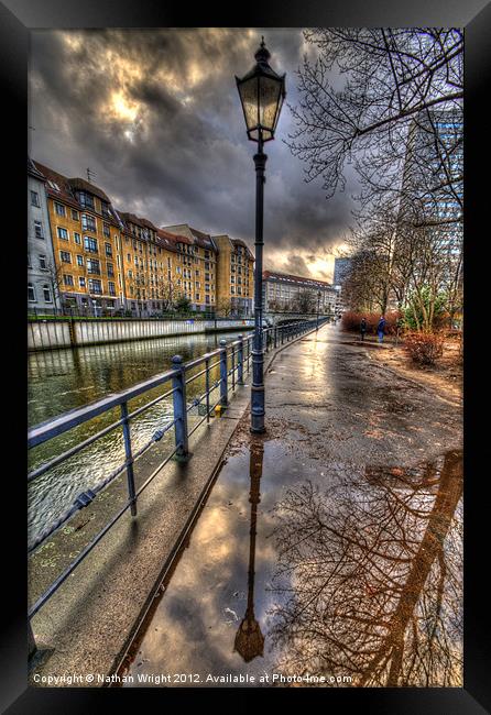 Canal light Framed Print by Nathan Wright