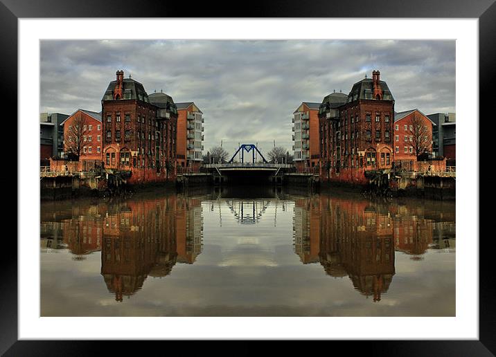 Reflections of the River Hull 2012 Framed Mounted Print by Martin Parkinson
