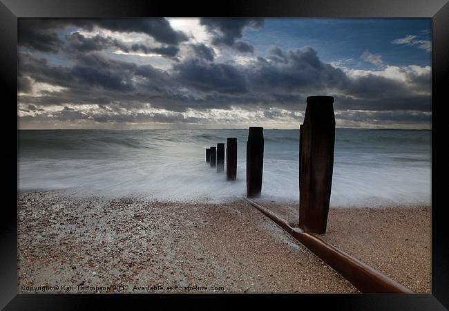 Sea View over the Solent Framed Print by Karl Thompson