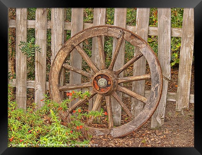 Spare wheel Framed Print by Chris Thaxter
