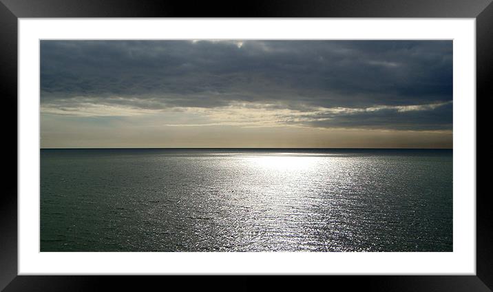 tranquil sea Framed Mounted Print by rob woolcott