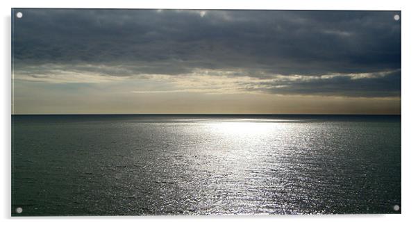 tranquil sea Acrylic by rob woolcott