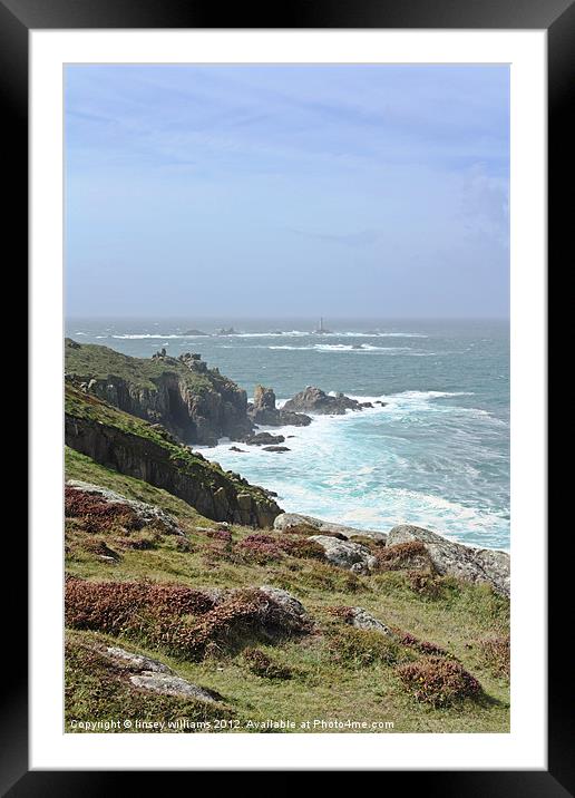 Wild coast Framed Mounted Print by Linsey Williams