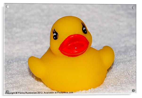rubber duck Acrylic by Elouera Photography