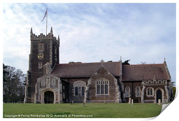 Church of St. Mary Magdalene Print by Elouera Photography
