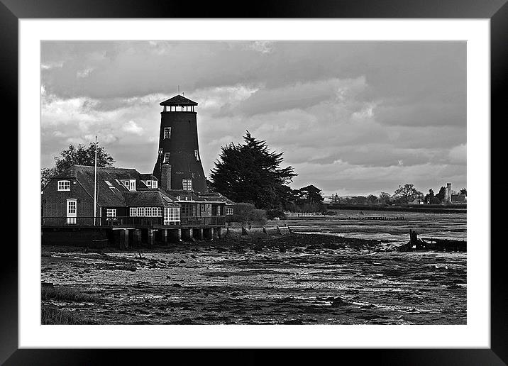 Harbour Windmill Framed Mounted Print by Donna Collett
