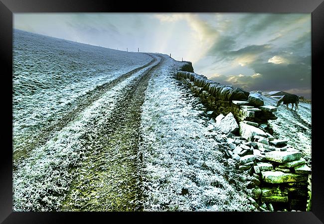 Icy Morning in Calderdale Framed Print by Brian Middleton