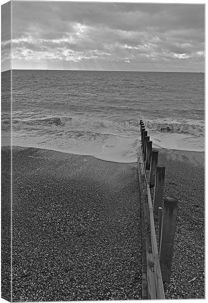 Hayling Island Seaview Canvas Print by Donna Collett
