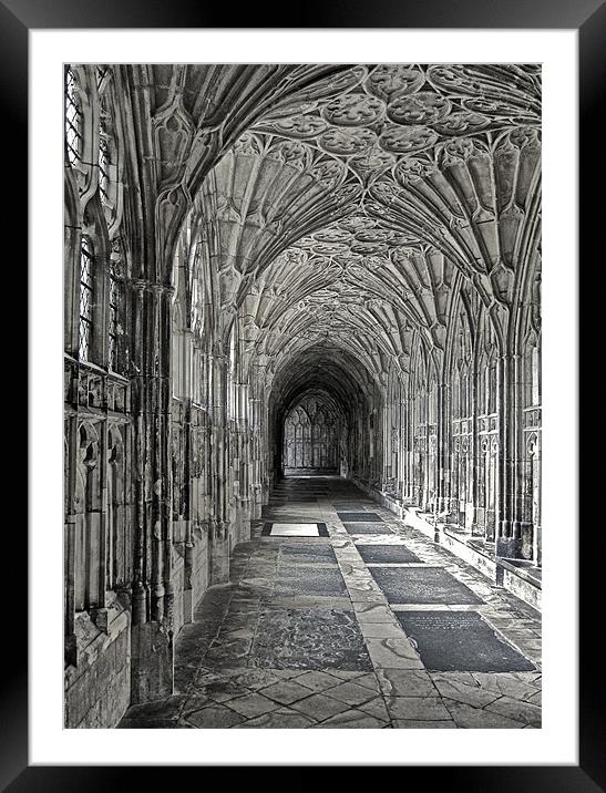 Gloucester Catherdral Framed Mounted Print by Daniel Bower