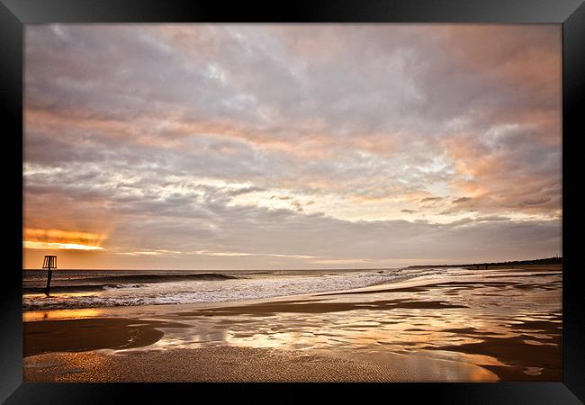 Gorleston Beach Sunrise 2 Framed Print by Paul Macro