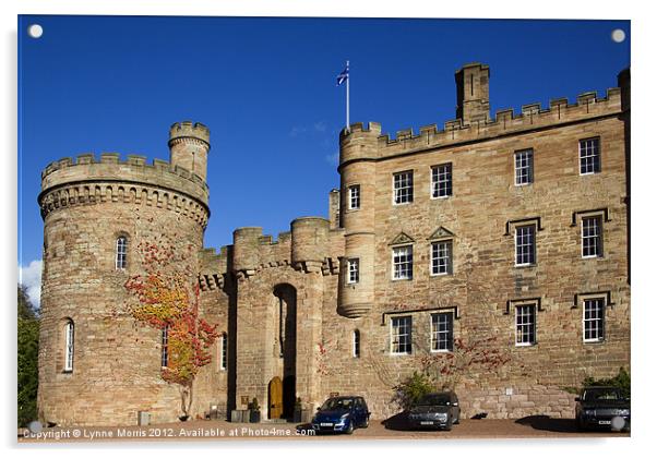 Dalhousie Castle Acrylic by Lynne Morris (Lswpp)