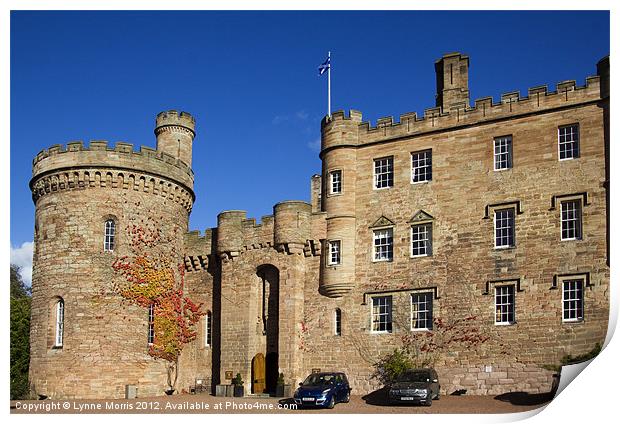 Dalhousie Castle Print by Lynne Morris (Lswpp)