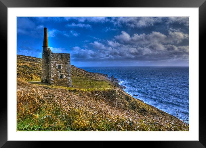 Rinsey head engine house Framed Mounted Print by Andrew Driver