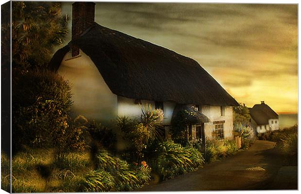 Cornish Cottage Canvas Print by Irene Burdell