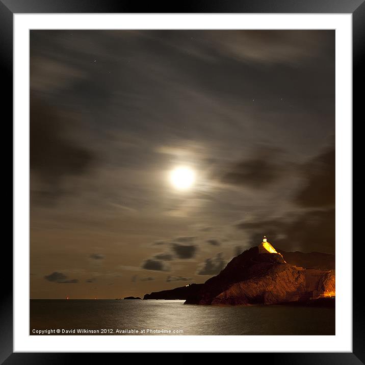 Ilfracombe by night Framed Mounted Print by Dave Wilkinson North Devon Ph
