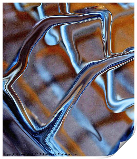 Abstract Drainer Print by Karen Martin