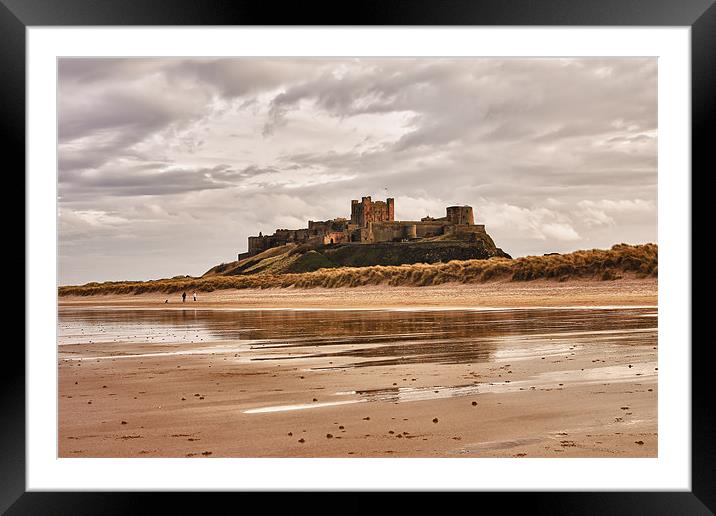 Bamburgh Castle Framed Mounted Print by kevin wise