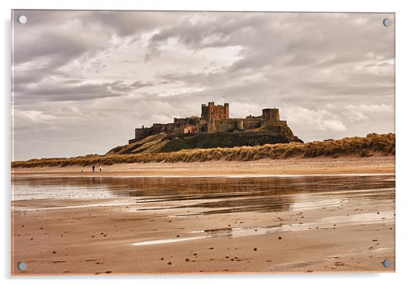 Bamburgh Castle Acrylic by kevin wise