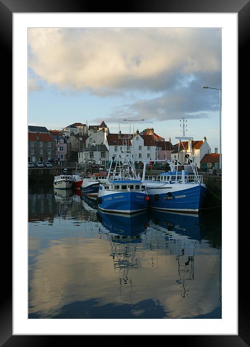 Pittenweem Harbour Framed Mounted Print by Andrew Beveridge