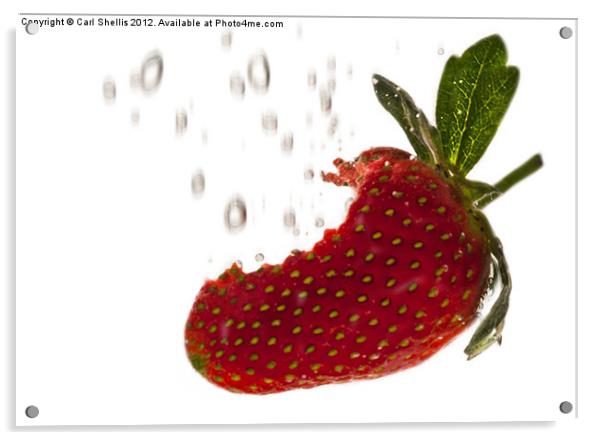 Strawberry Acrylic by Carl Shellis