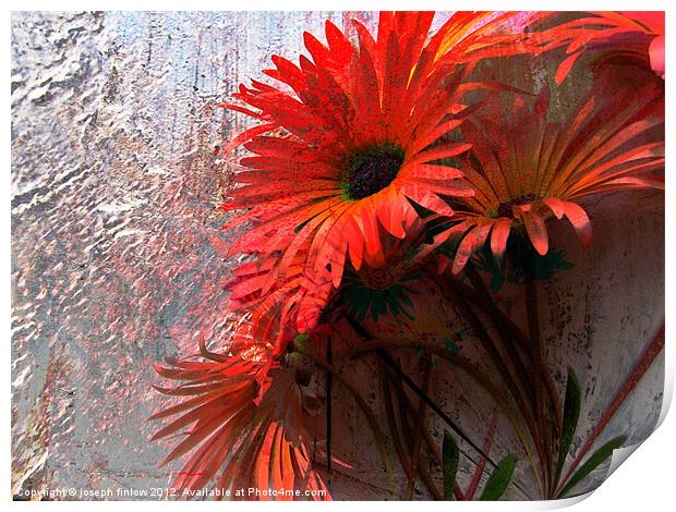 abstract floral Print by joseph finlow canvas and prints