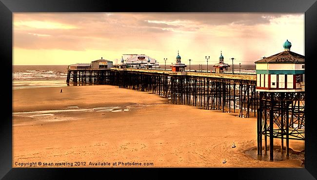 The North Pier Framed Print by Sean Wareing