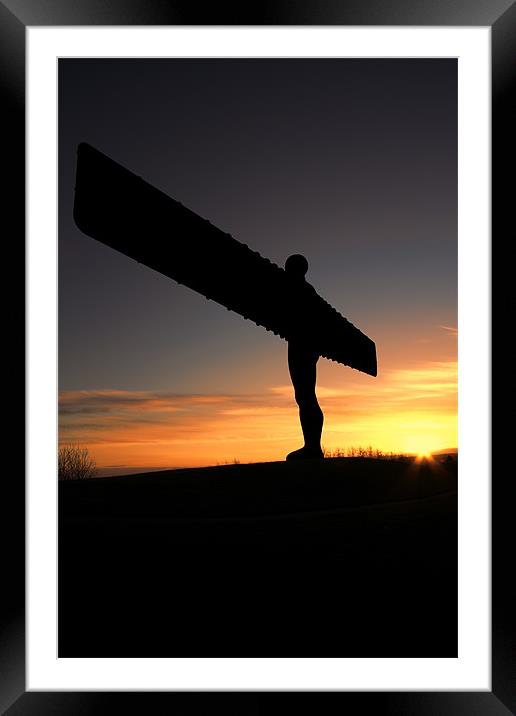 angel of the north Framed Mounted Print by Northeast Images