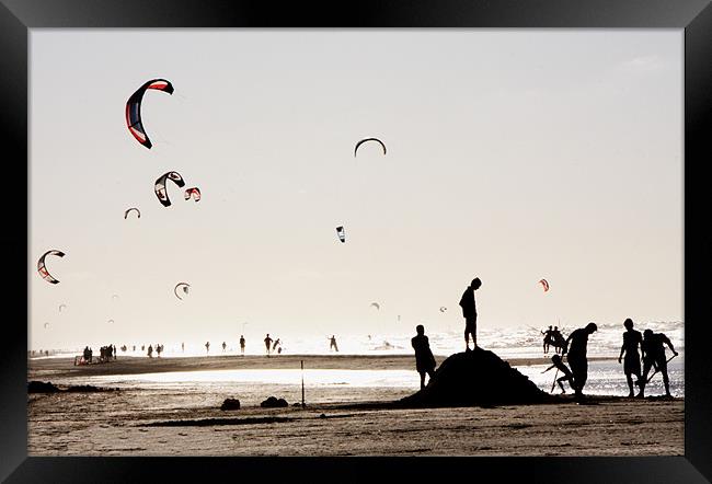 Day at the beach Framed Print by Martin Beerens