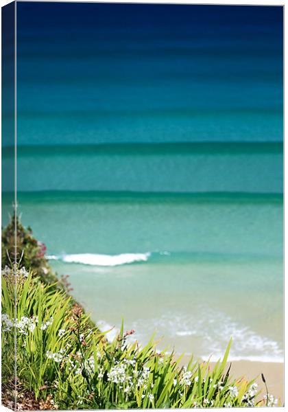 Newquay Surf Swell Canvas Print by Canvas Landscape Peter O'Connor