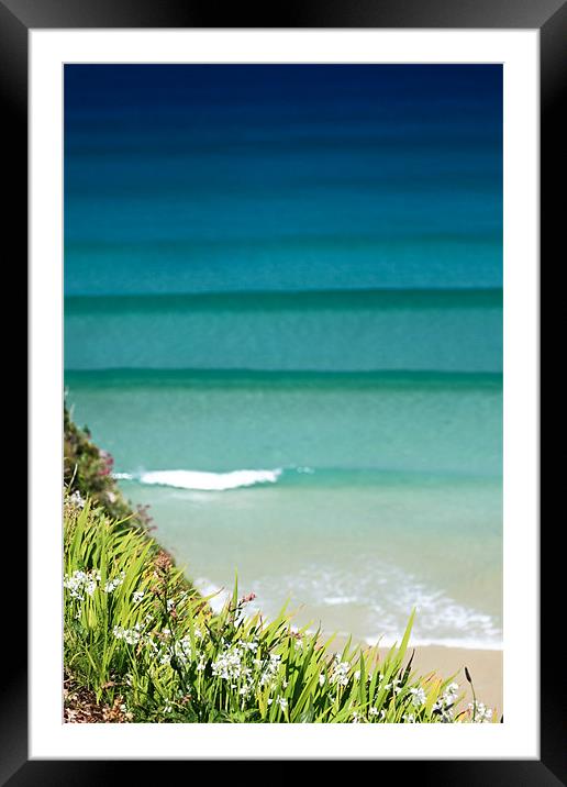 Newquay Surf Swell Framed Mounted Print by Canvas Landscape Peter O'Connor
