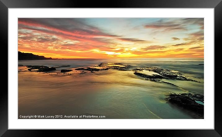 Colour on the Rock Framed Mounted Print by Mark Lucey