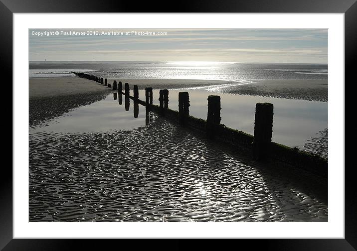 Tides Out Framed Mounted Print by Paul Amos