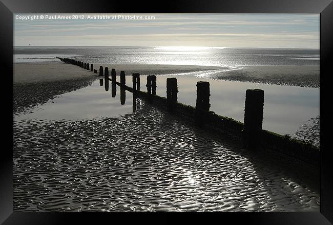 Tides Out Framed Print by Paul Amos