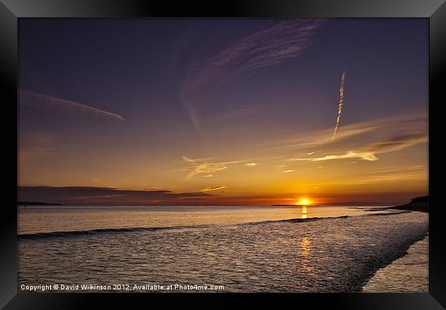 Lundy Island sunset Framed Print by Dave Wilkinson North Devon Ph